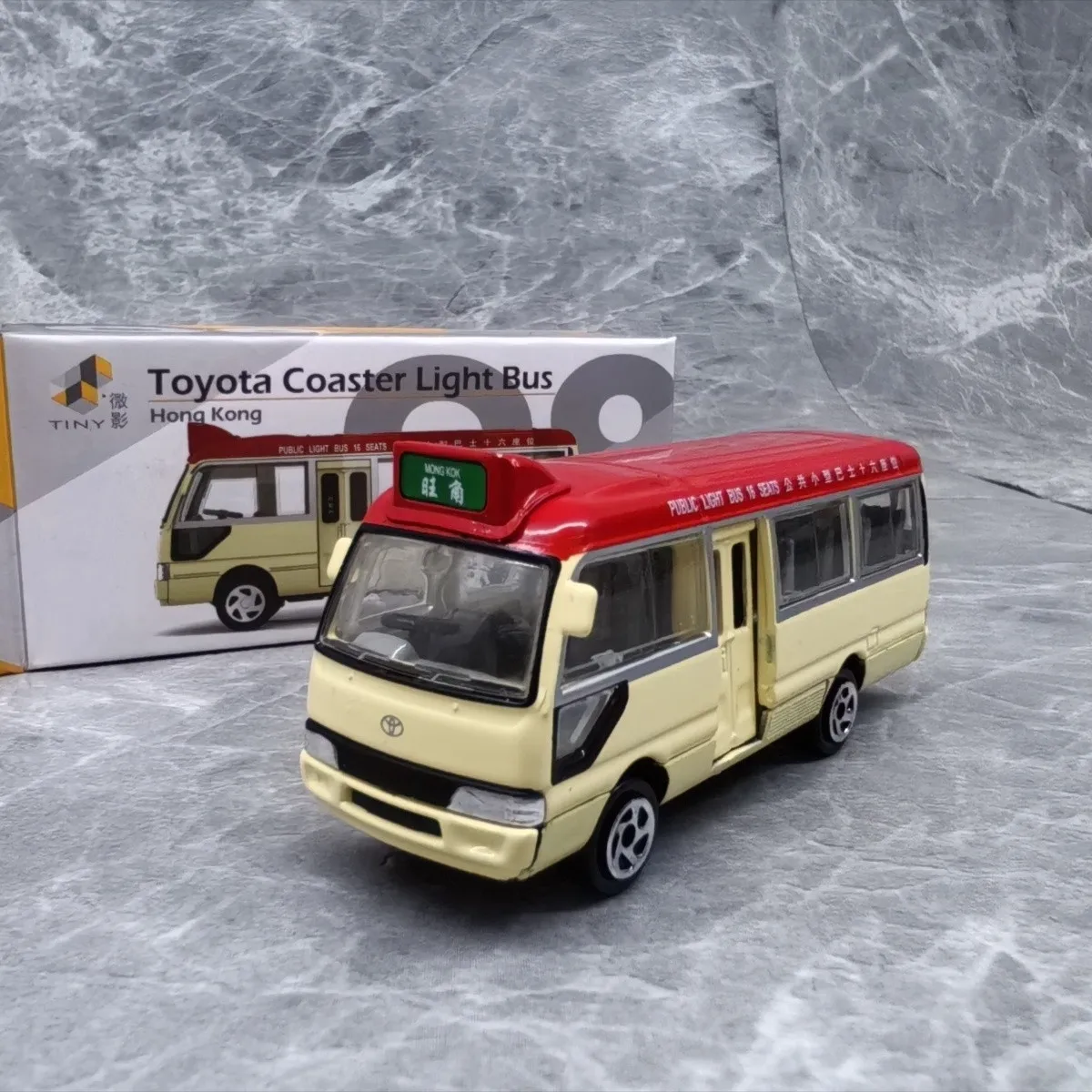 Tiny Micro 08 1:76 Toyota Coaster Mong Kok 16-seater Hong Kong Public Bus