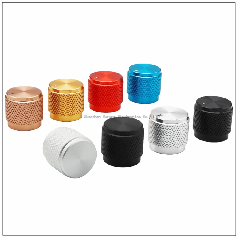 17×16MM aluminum solid core knob cap Potentiometer adjustment cap encoder switch cap Electronic instrument equipment knob cap