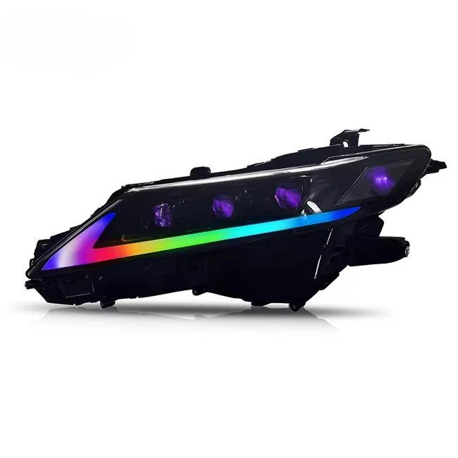 RGB Style Devil Eye with Blue Animation Start-up Headlight for Toyota Camry 2018 2019 2020 2021 2022 Sedan Head Lamp