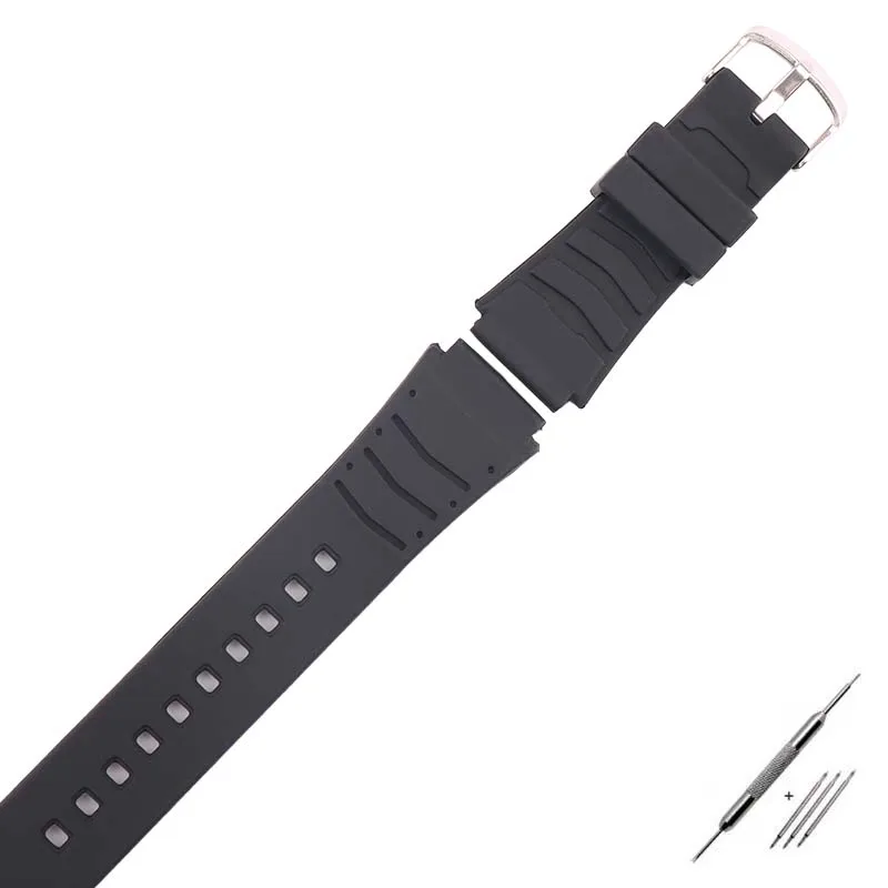 Resin strap for PRG80 PAG80 PRW1000 PRW1100 MWA-100H Men's and women's silicone Sports waterproof strap accessories