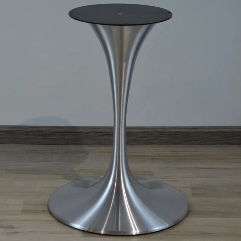 favorable price designed stainless steel metal table base coffee Furniture hardware leg Tulip table accessory