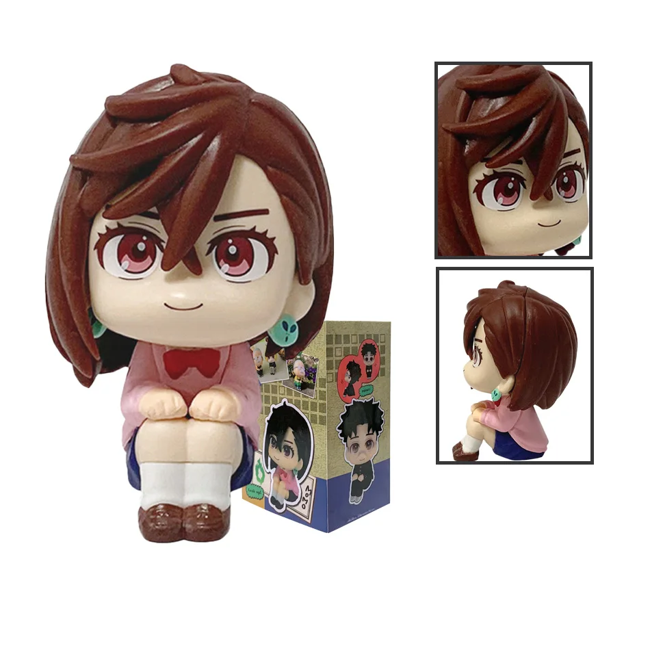 New Big-Head Chibi Ayase Momo/Okarun - Romantic Couple Set from Anime "Dandadan" | Articulated Figure Model, Perfect Gift