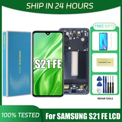 S21 FE 5G For Samsung 6.4''For AMOLED/ TFT S21FE 5G G990B G990U G990W LCD Display Touch Screen Digitizer Assembly Replacement