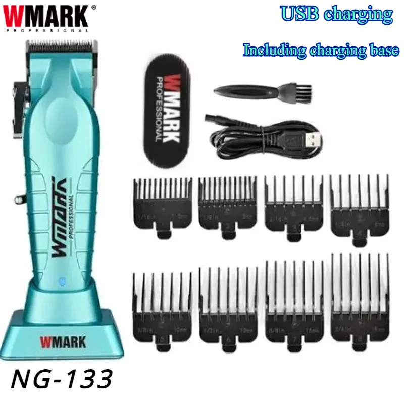 

Новая машинка для стрижки волос WMARK NG-133 8300 об/мин с зарядной базой, малошумный триммер для волос для мужчин, машина для ухода за волосами