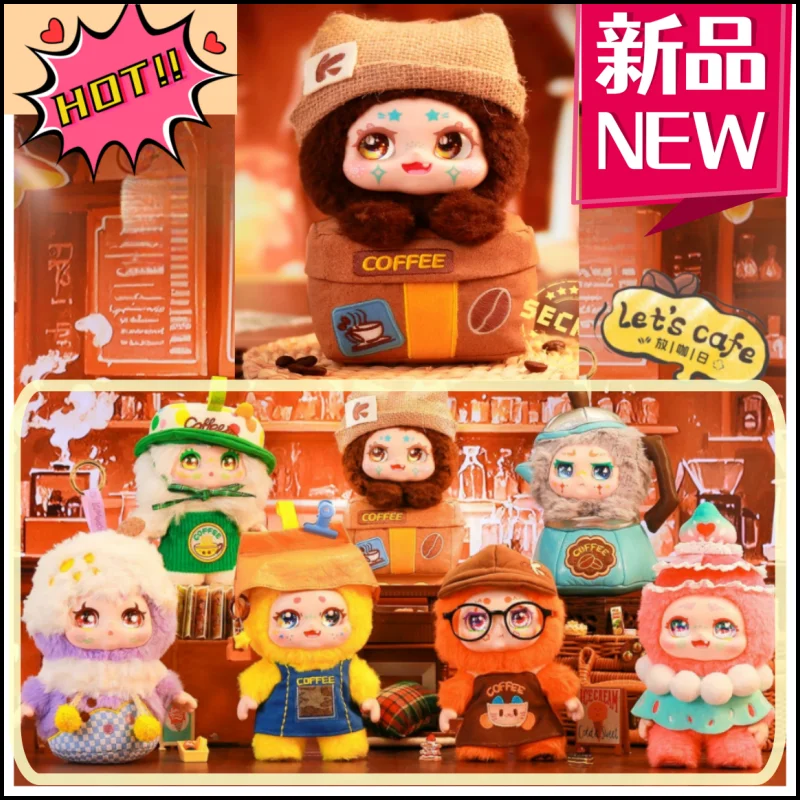 

В наличии новая оригинальная глухая коробка серии Kimmon-Les'Cafe, модные игрушки, милая виниловая плюшевая сумка, подвеска, коллекция кукол, игрушка в подарок