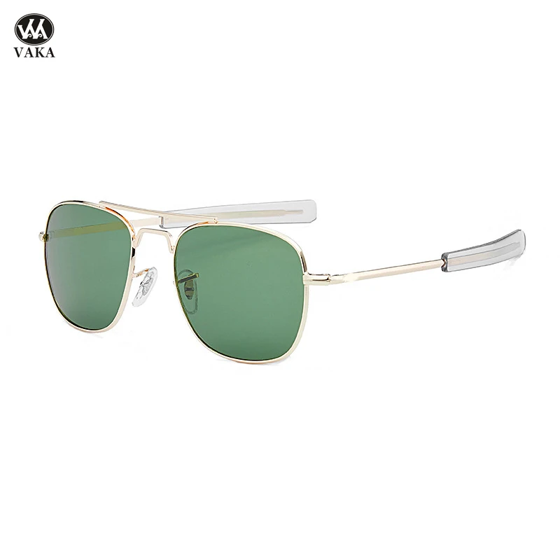 

Fashion Pilot Sunglasses Men Top Quality Brand Designer Aviator Sun Glasses Male Glass Lens The Choice of Stylish Men