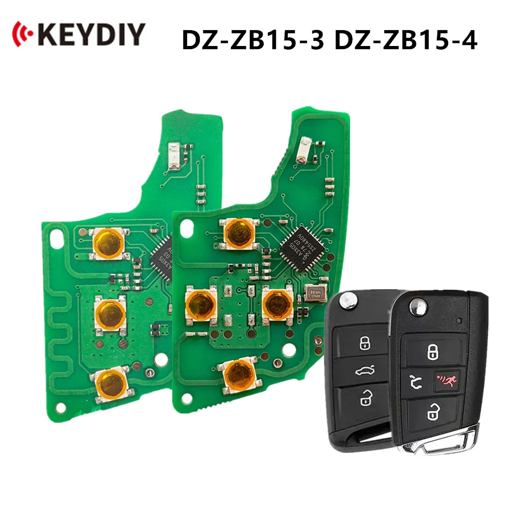 KEYDIY DZ-ZB15-3 DZ-ZB15-4 Smart Key Board Only Without Shell 3/4 Buttons for Volkswagen 5C