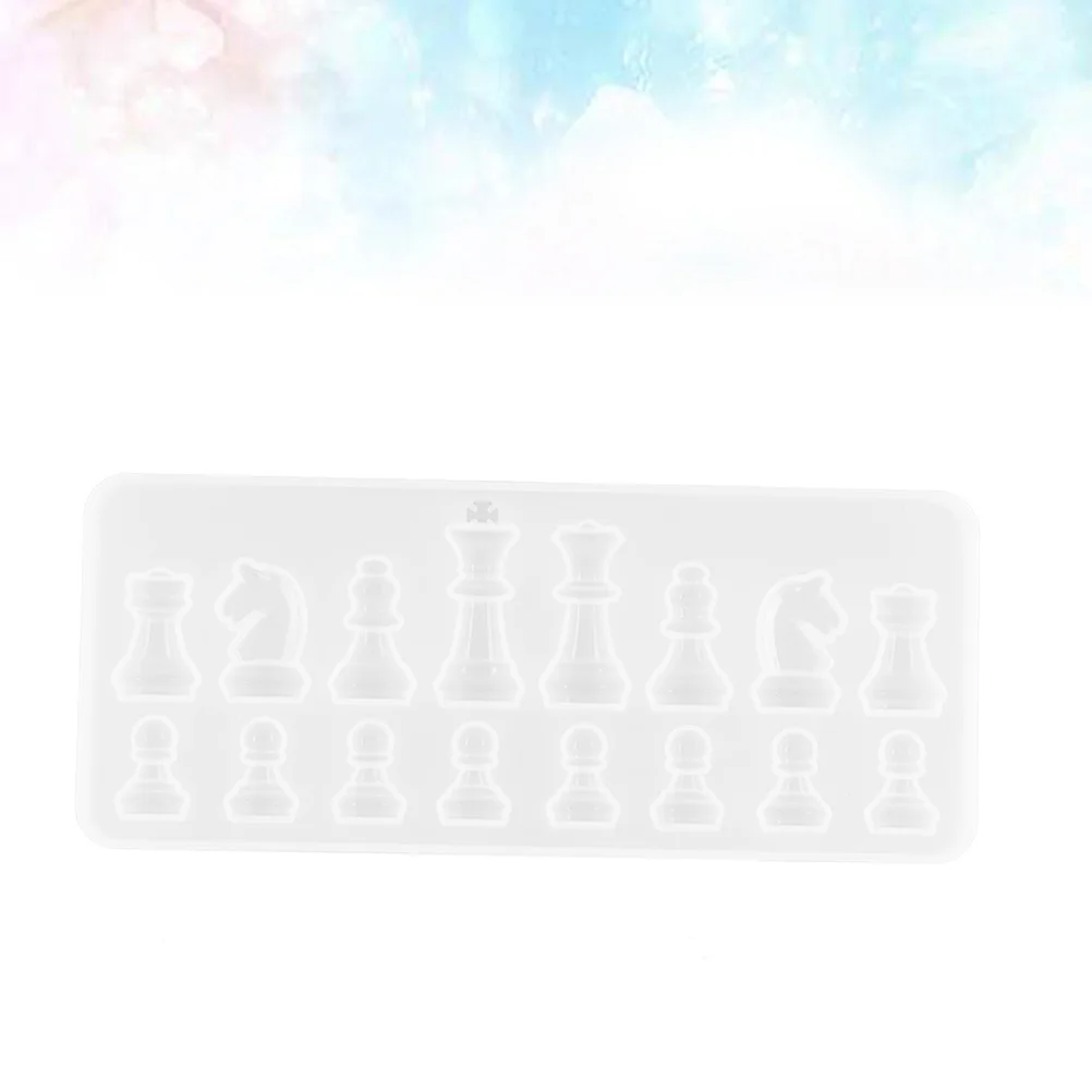 الشطرنج سيليكون الايبوكسي العفن DIY الإبداعية اليدوية الحرفية الديكور DIY بها بنفسك مشاريع صنع قالب الايبوكسي الشطرنج المقاوم