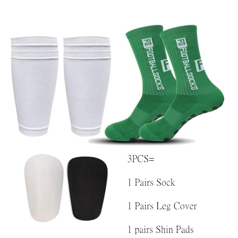 1/3pcs /set Anti-slip FS Soccer Sock for Men Female Outdoor Sport Grip Football Yoga Socks Wear-resistant Mini Shin Shin Guards