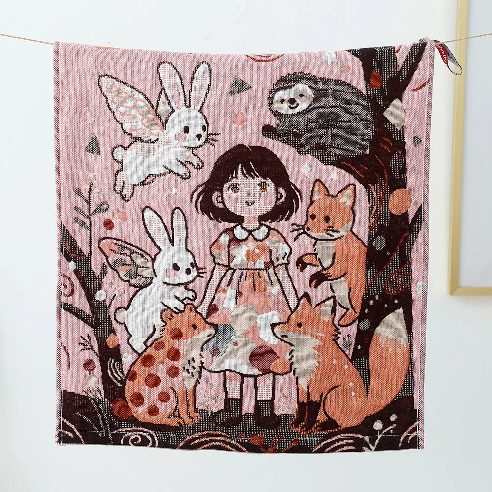 High Quality 34x40cm Large Hand Towel Quick Dry Decorative Kitchen Towel 4 Layer Cotton Gauze Tea Towel Home Restaurant