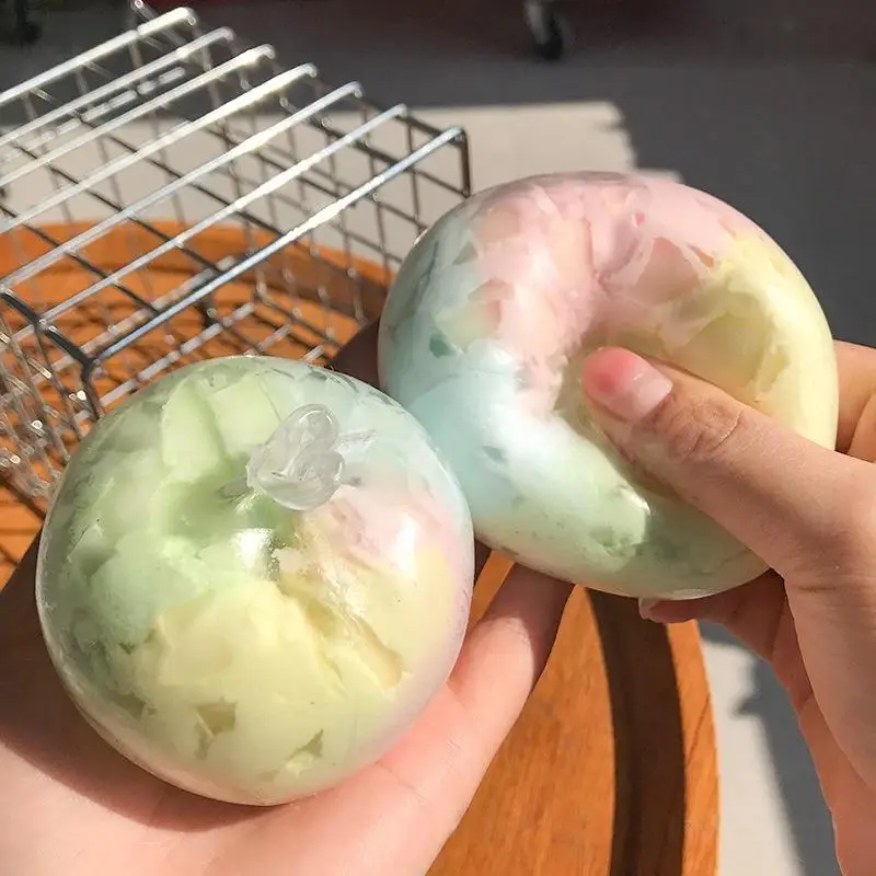 Slow Bounce Wax Skin Stress Balls for Kids Adults Fidget Toy for Calm and Focus