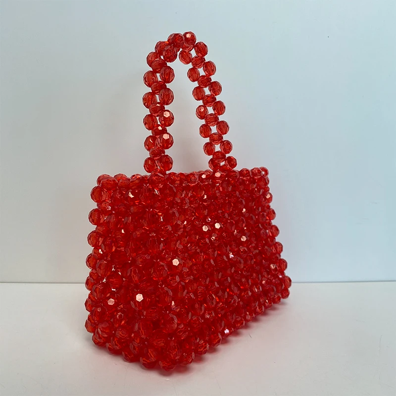 Imagem -03 - Handmade Beading Embreagem Viagem Praia para Mulheres Designer de Luxo Bolsas Bolsas de Ombro do Partido Cor Doce Bolsas Femininas 2023