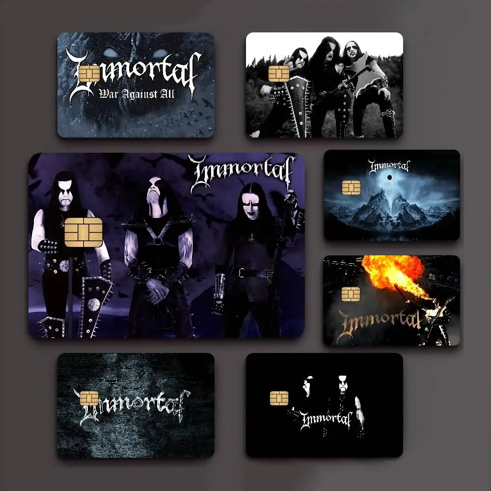I-ImmortalS Band Credit Card Skin Stickers for VISA Bank Card Transportation Card Waterproof Sticker Anti-scratch Women Gift