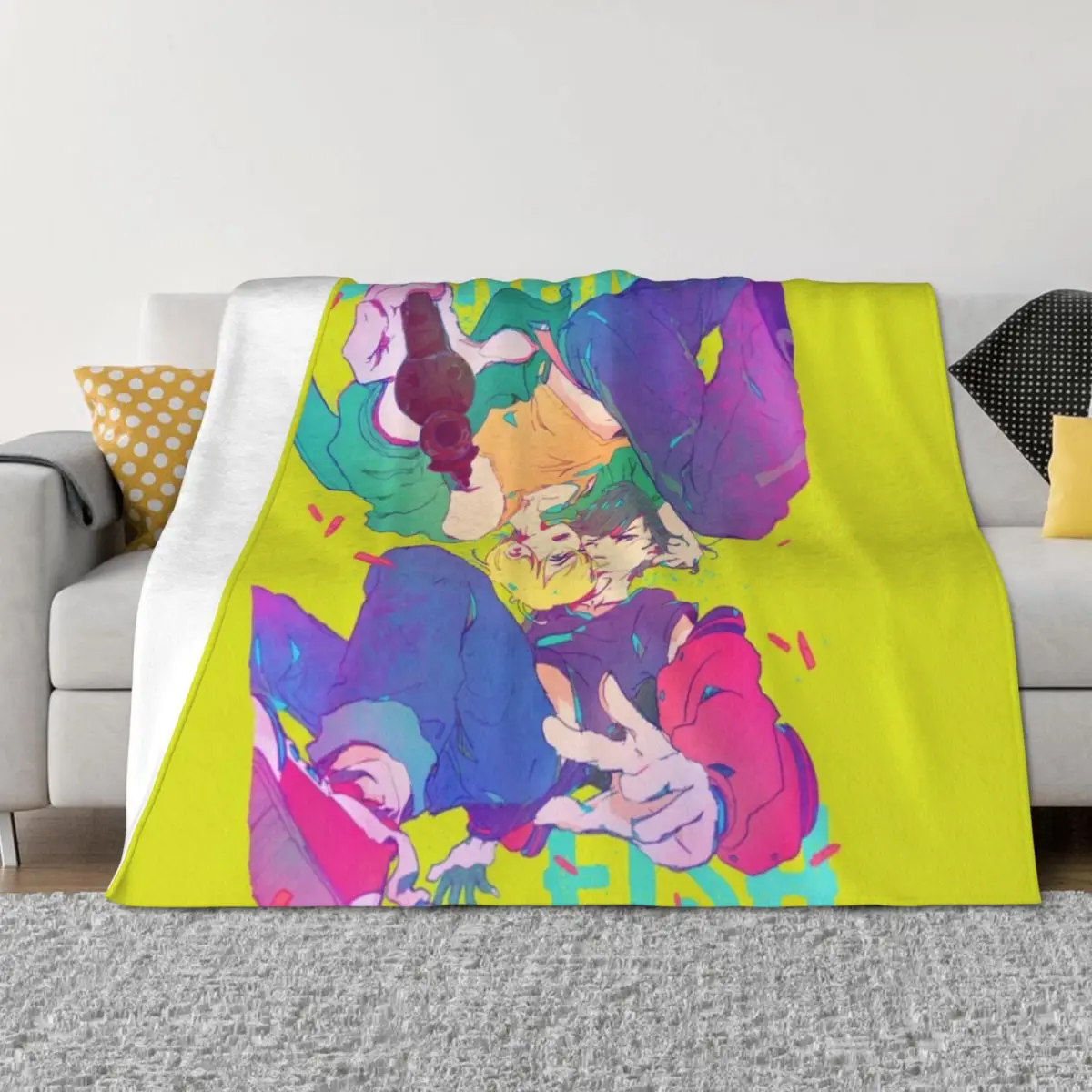 

BANANA FISH typo poster Throw Blanket Weighted christmas gifts valentine gift ideas Luxury Throw Blankets