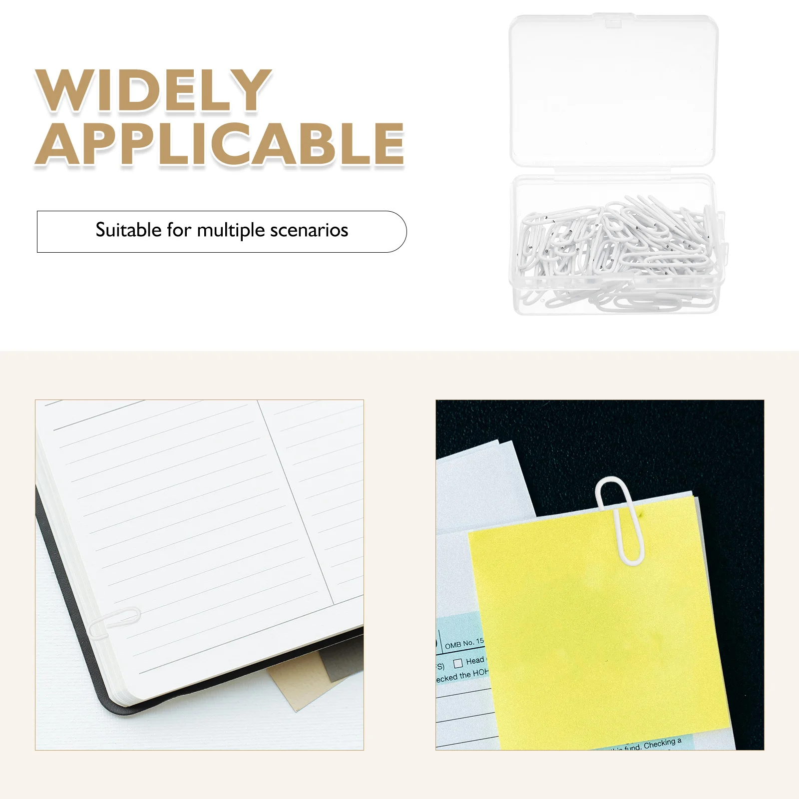 750Pcs Paper Clips Metal Document File Paperclip Planner Clips for Office School Classroom Document Organization Wire Sorting