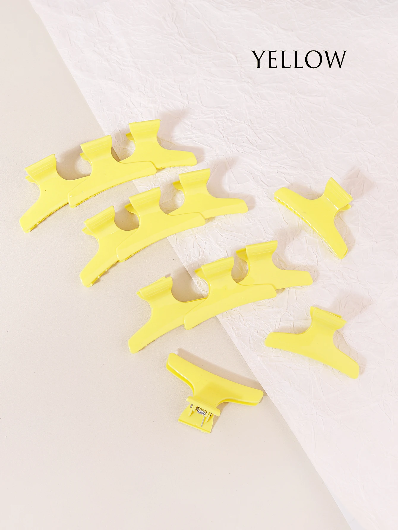 กิ๊บติดผมผีเสื้อเรียบ 12 ชิ้น กิ๊บติดผมผู้หญิงกันลื่น