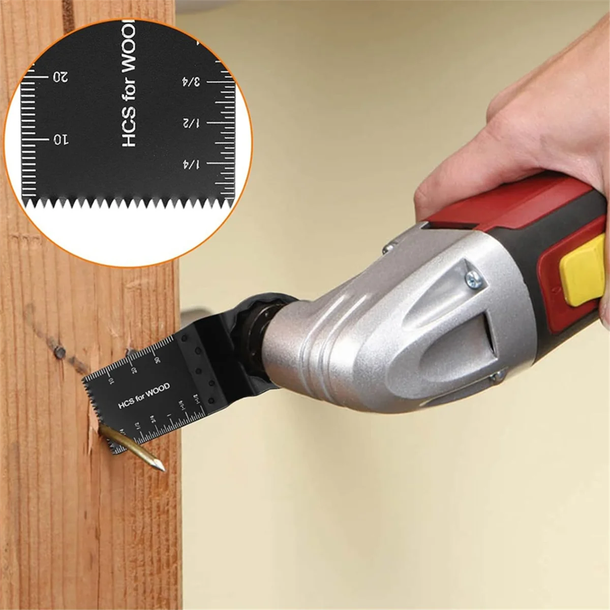 ABKM Multitool Blades,10Pcs Oscillating Saw Blades,Professional Wood Metal Multi Tool Blade Universal Quick Release Saw Blade