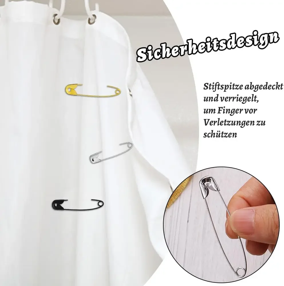 Rust Resistant Safety Pins for DIY Crafts