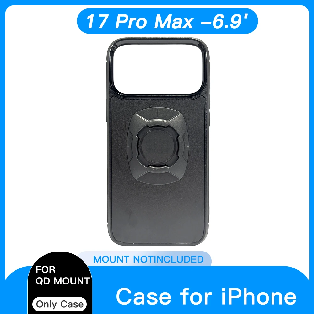 Twsit Lock Telefoonhoeshouder Motor Fiets iPhone-hoesje Quick Lock Geschikt voor Quad-systeem Telefoonhouder/houder 14 15 16 Pro Max - afbeelding 1