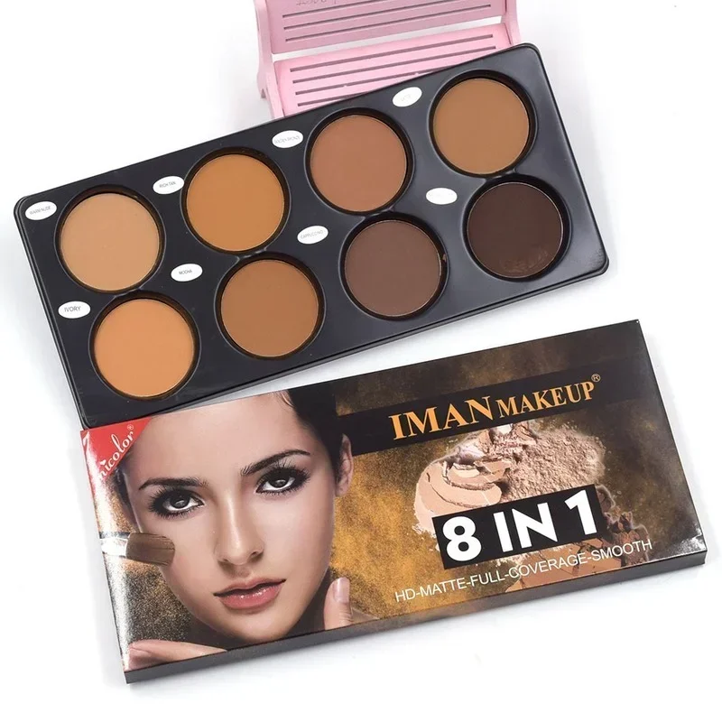 Matte Gesicht Foundation Kontur Palette Gesicht Make-up-Palette für Frauen 3D Kontur Schatten Weizen Farbe Bronze wasserdichte Schönheit