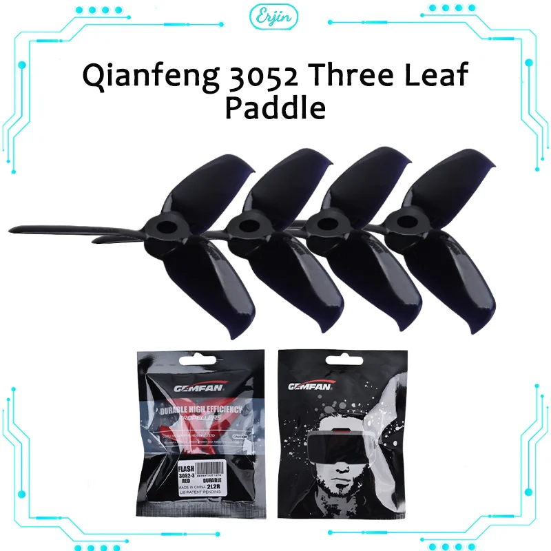 Qianfeng Genuine Three Blade Propeller 3052 3-inch Propeller 100 110 140 Wheelbase Fpv Crossing Machine Propeller