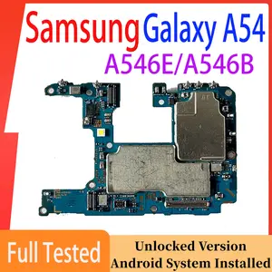 Bilashmart Unlocked Motherboard Samsung Galaxy A54 Mainboard A546E A546B EU Mainboard Logic Board Tested Functions Good Working