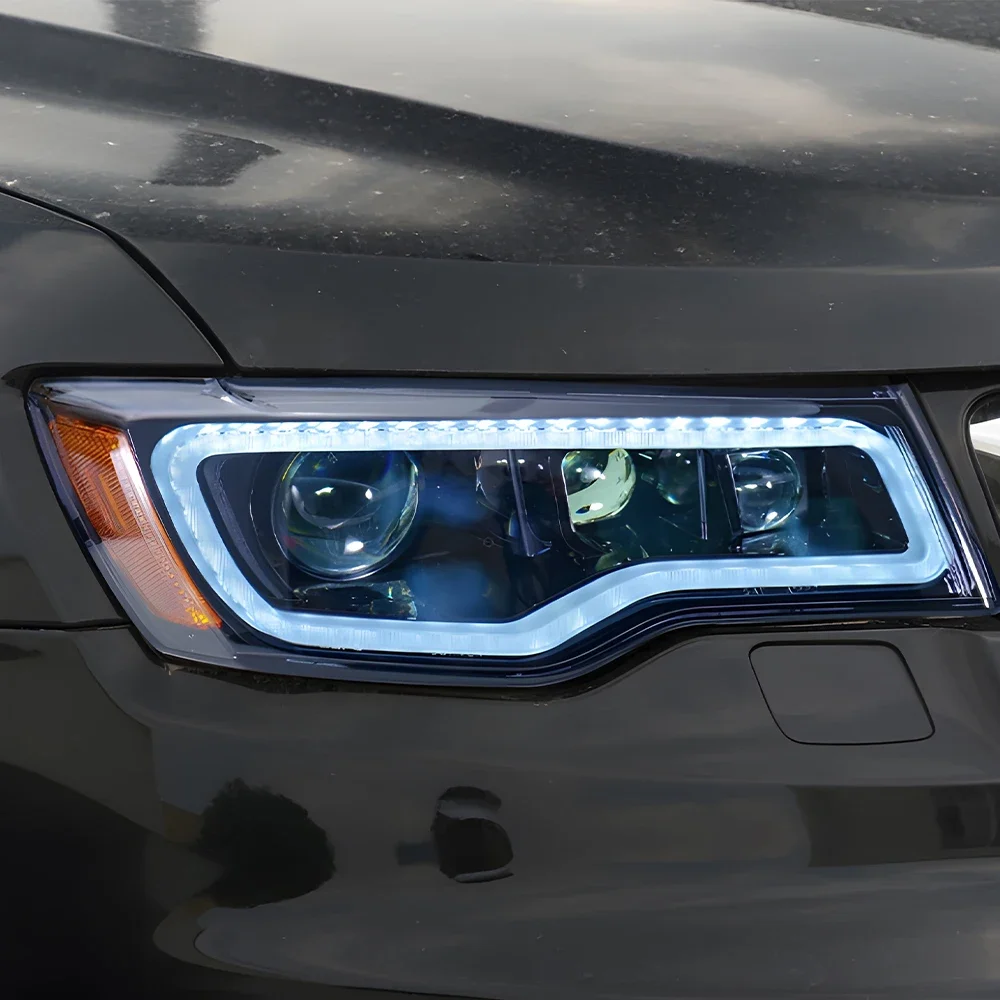 

Auto Headlight For Jeep Grand Cherokee 2014-2021 LED Car Front Lamps Assembly Upgrade 3 Projector Lens Style Tool Accessories