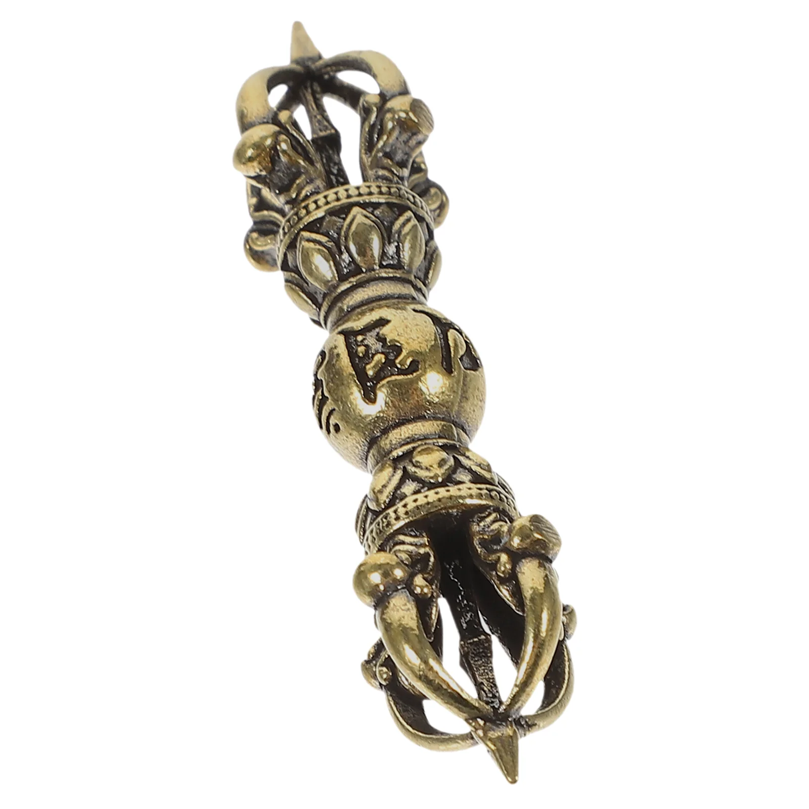 

Vajra Handle Piece Miniature Pestle Brass Crafts for Home Plant Small Beautiful Ornament Buddhism Ornaments Delicate