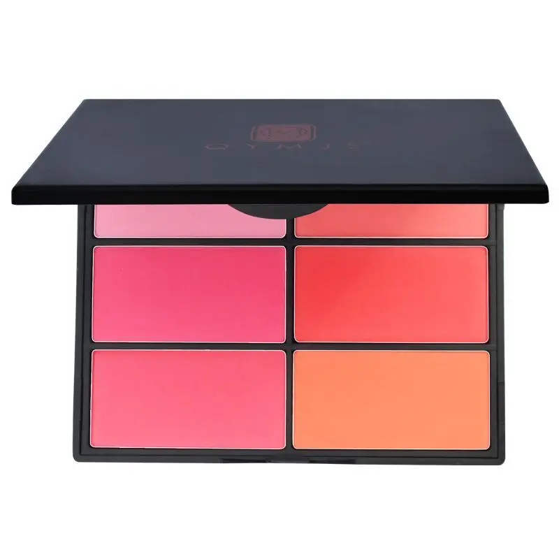 

Six-color Blush Palette, Specially Trained By Makeup School For Pearlescent Orange And Pink Makeup Artist Blush Combinations