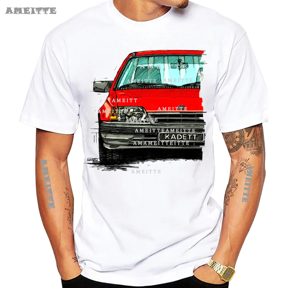 

Drive The Classic Opeles Kadett E Late Model T-Shirt Men Short Sleeve Vintage White Casual Cool Boy Tees Mans Tops