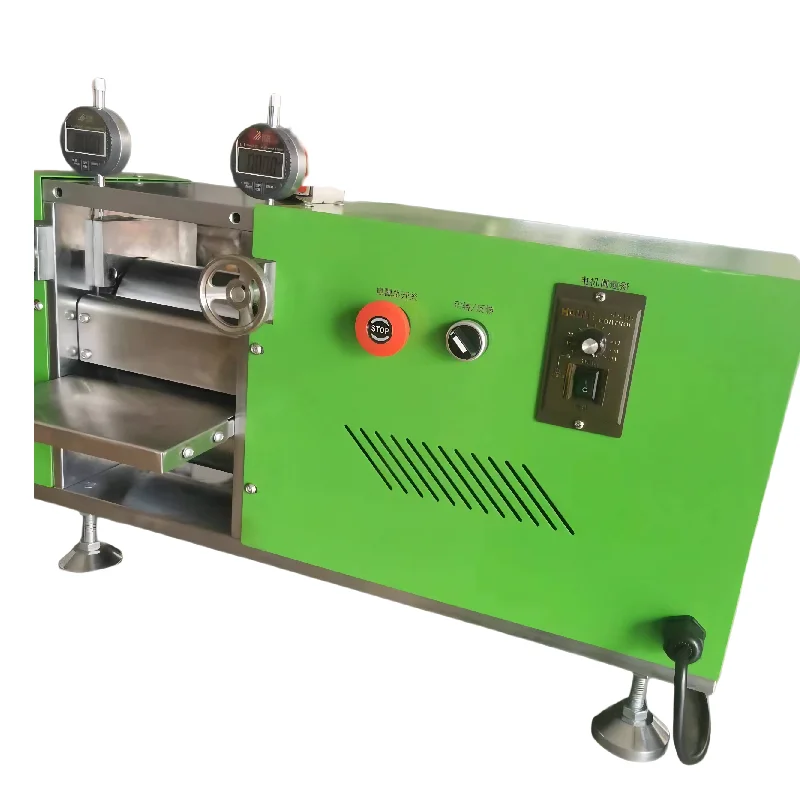 Prensa de rodillo de electrodo de batería de iones de litio, prensa de rodillo caliente, calendario pequeño de 150 mm de ancho adecuado para uso en laboratorio