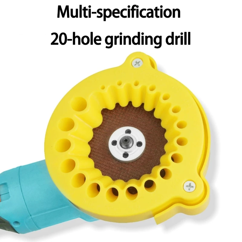 Dispositivo moagem broca bits 20 orifícios Plastic Operations Simples Drill Sharpner Tool 3.5-12,5mm para restauração