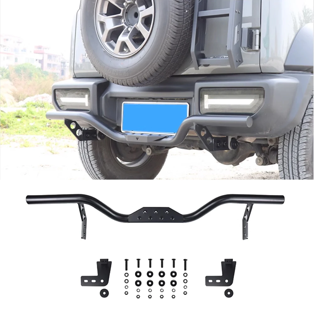 Steel Black Anti-collision Crossbar Bumper Protect Besiege Hurdle Fit for Suzuki Jimny 2Door/4Door 2019 Up