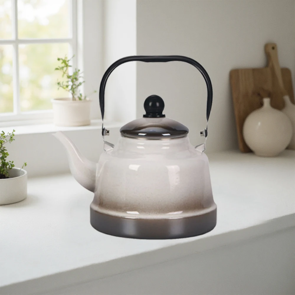 

Vitreous Enamel kettle, Mirror gradient enamel tea kettle, Gas induction cooker universal boiling water kettle, 1.7L/2.5L