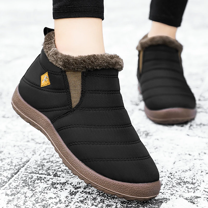 Women Boots Snow Fashion Shoes For Women Platform Boots Ladies New Keep Warm Women's Boots Flat Plush Botas Mujer Winter Shoes