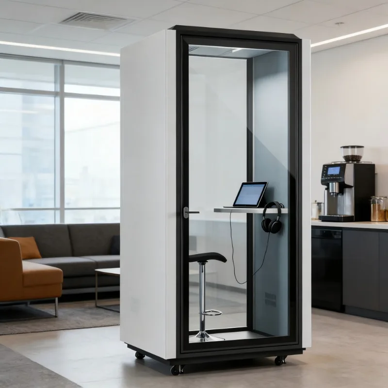 Acoustic Booth Movable Nap Pod Phone Booth Unit 2 Person Soundproof