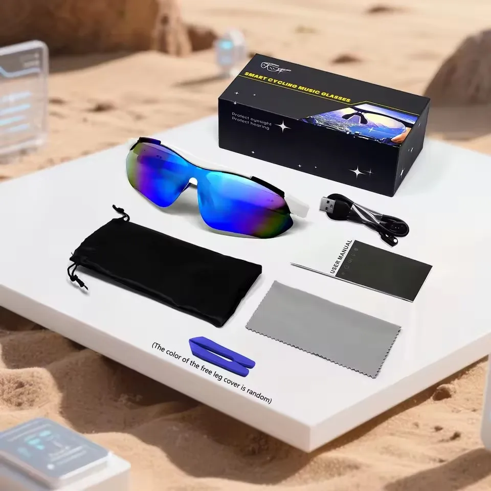 ワンタッチ操作の屋外用防風サングラス 高画質音声通話 インテリジェントワイヤレスライディングサングラス
