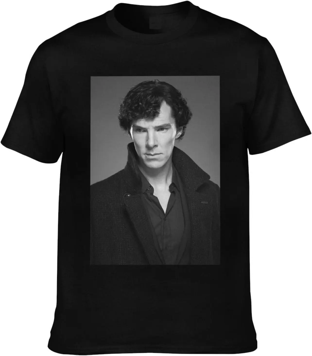 Benedict Cumberbatch Tshirt Short Sleeve 100% Cotton Top Crewneck Tees for Men Women （XSmall-4XLarge）