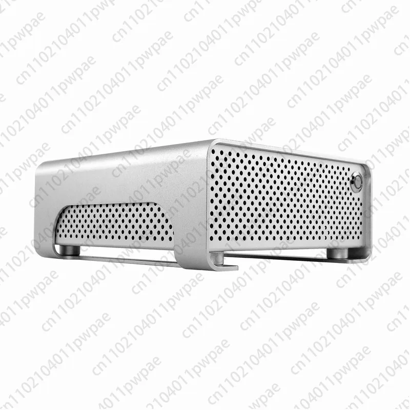 هيكل ITX صغير من الألومنيوم بالكامل مزود طاقة DC-ATX يمكنك صنعه بنفسك لسطح المكتب بتصميم أفقي فائق النحافة ورسومات متكاملة حافظة كمبيوتر صغير