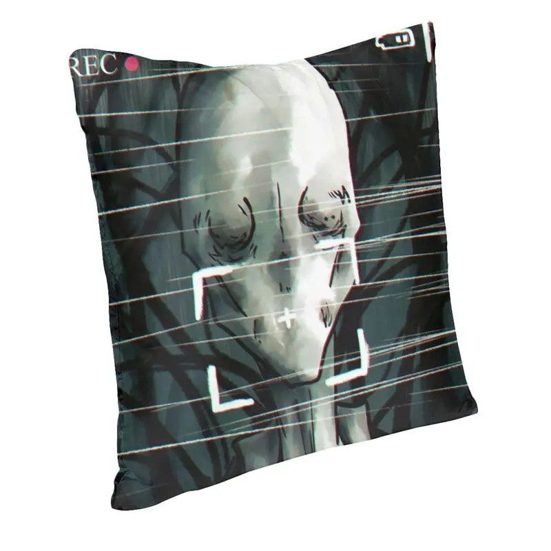 Nordic Style Slenderman Cushion Covers 45x45cm Velvet Horror Monster Pillow Case for Sofa Square Pillowcase Home Decorative