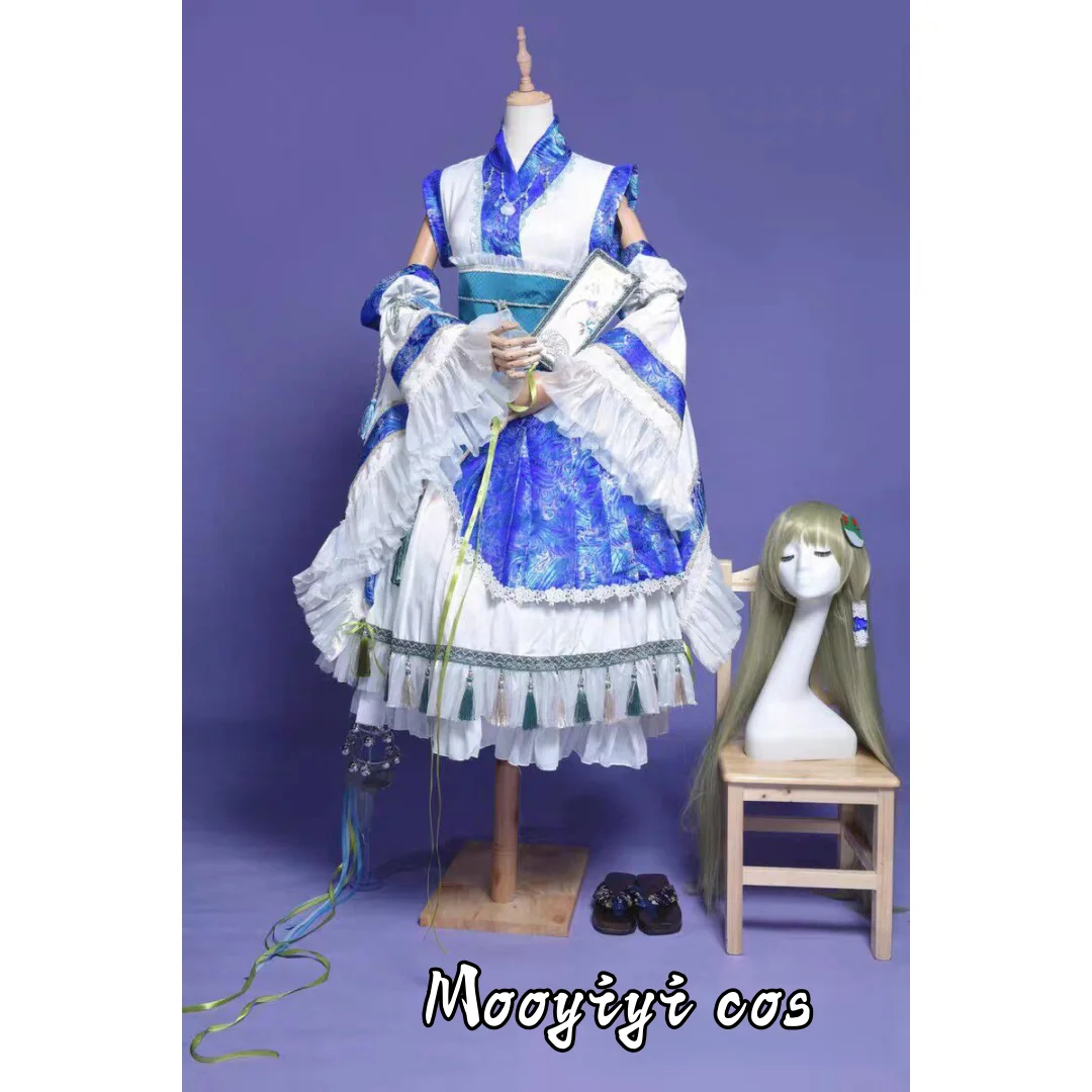 

Mooyiyi cos Kochiya Sanae Косплей Костюм Хэллоуин Рождество Ролевая вечеринка Комикс Женское платье Touhou индивидуальный проект