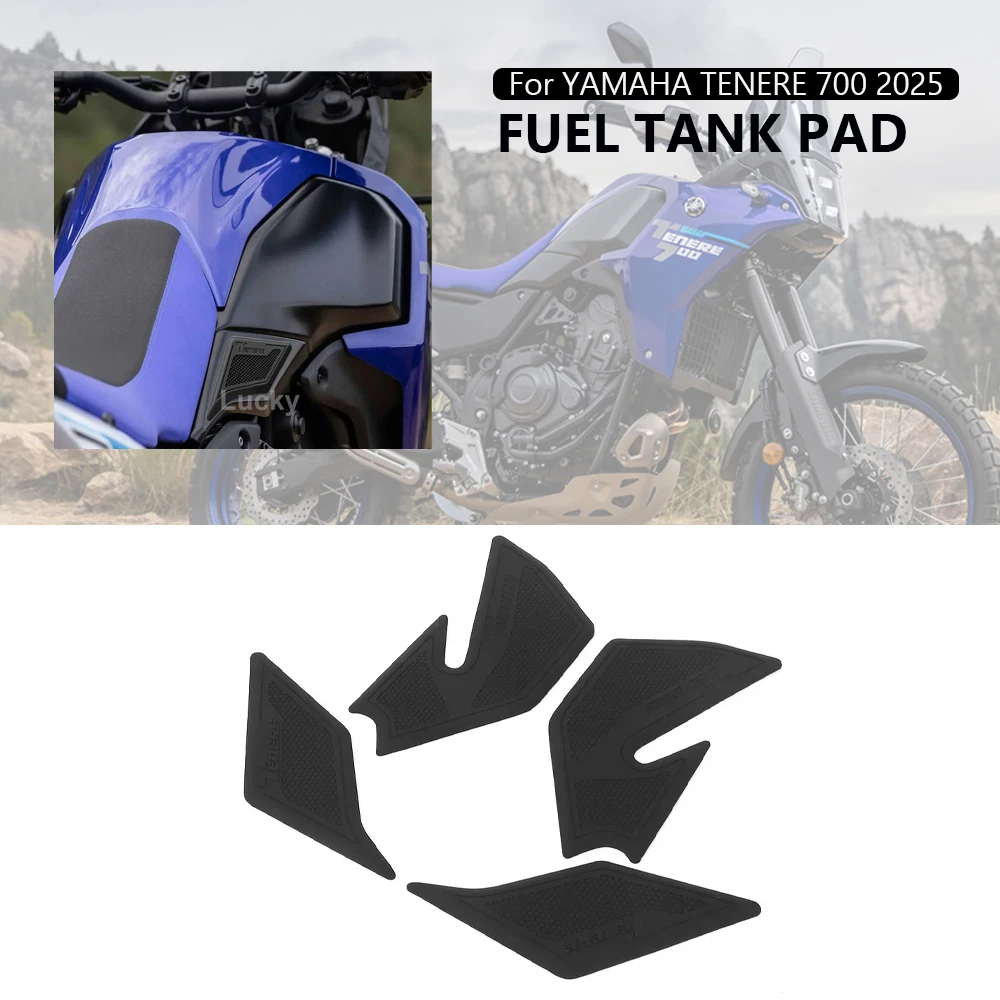 

NEW 2025 For YAMAHA TENERE 700 2025 Motorcycle Accessories Tenere700 Side Fuel Tank Stickers protection Non-slip Tank Pad