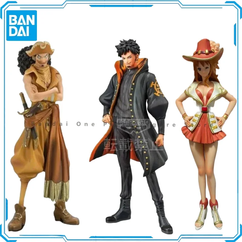 In Stock Original Bandai One Piece Trafalgar D Water Law Usopp Nami Action Figures Animation Gifts Model Collector Anime Hobby