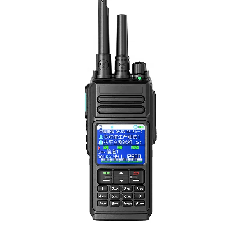 10W dual mode 4G walkie-talkie analog 10W power 400-470MHz protection level IP67 available RealPTT and Global-PTT