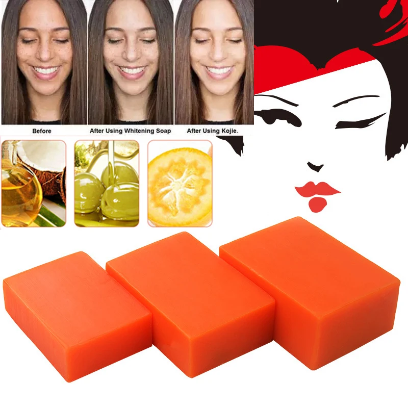 

Kojic Acid Soap Handmade Whitening Soap Dark Black Skin Lightening Soap Bleaching Deep Cleaning Brighten Skin Bath Soap Makeup