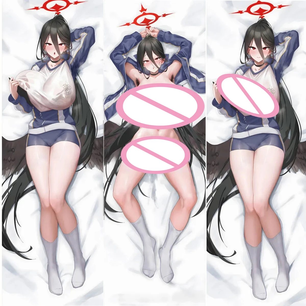 NEW Original Anime Cosplay Otaku Cushion Cover Bedding Blue Archive Hanekawa Hasumi Sexy Dakimakura Hing Body Pillow Case