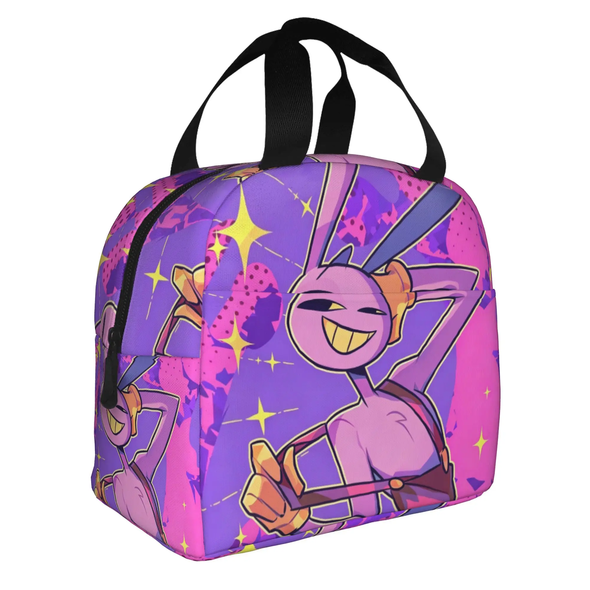 Jax D-Digitals Circus Insulated Lunch Bags for Work School Anime Movie Portable Thermal Cooler Bento Box Women Men