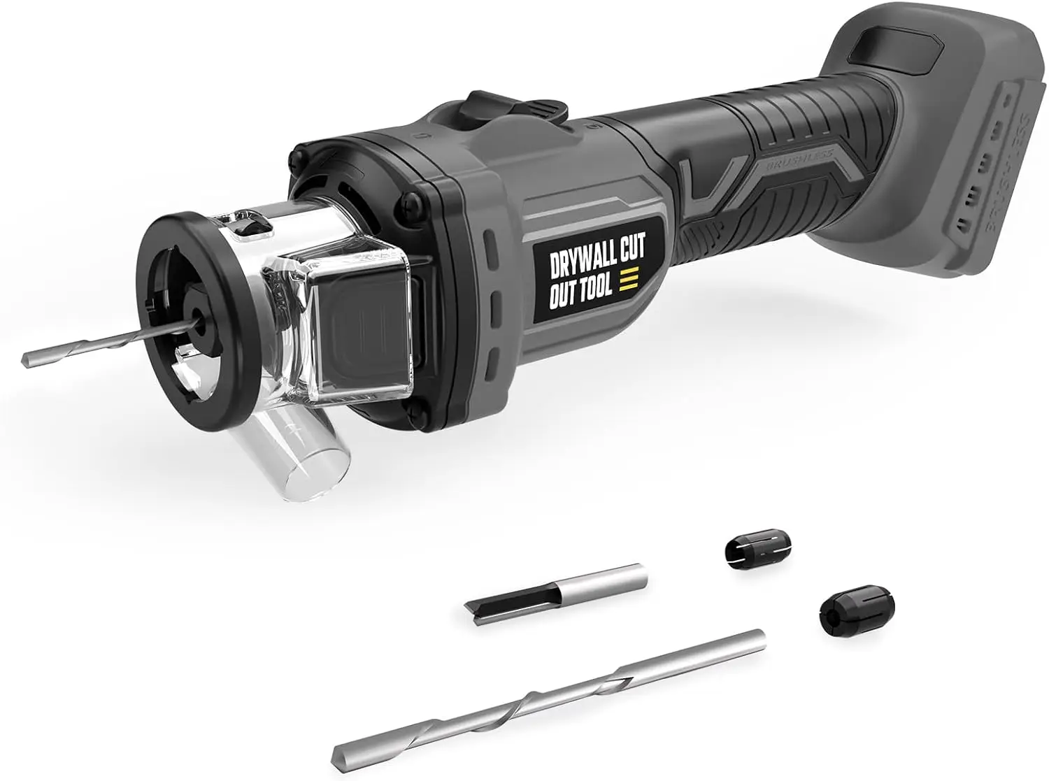 

Беспроводной инструмент для вырезания отверстий в гипсокартоне, бесщеточная роторная пила с частотой вращения 30000 об/мин, регулируемая глубина, быстрая смена насадок, светодиодная подсветка