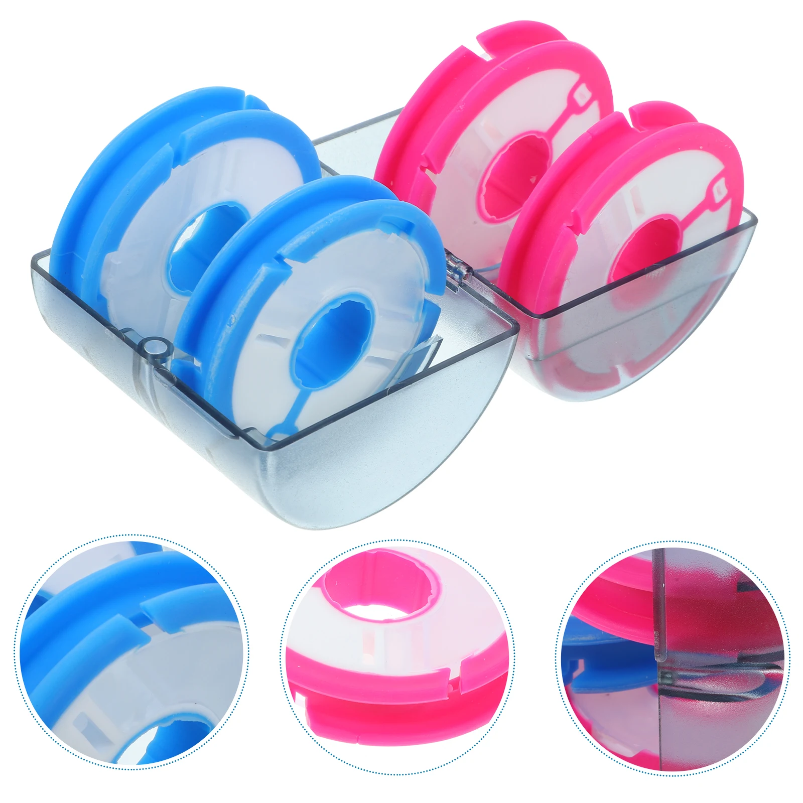 

4Pcs Sturdy Fishing Accessories Box Anti-Drop Fishing Line Storage Spools Lightweight Container