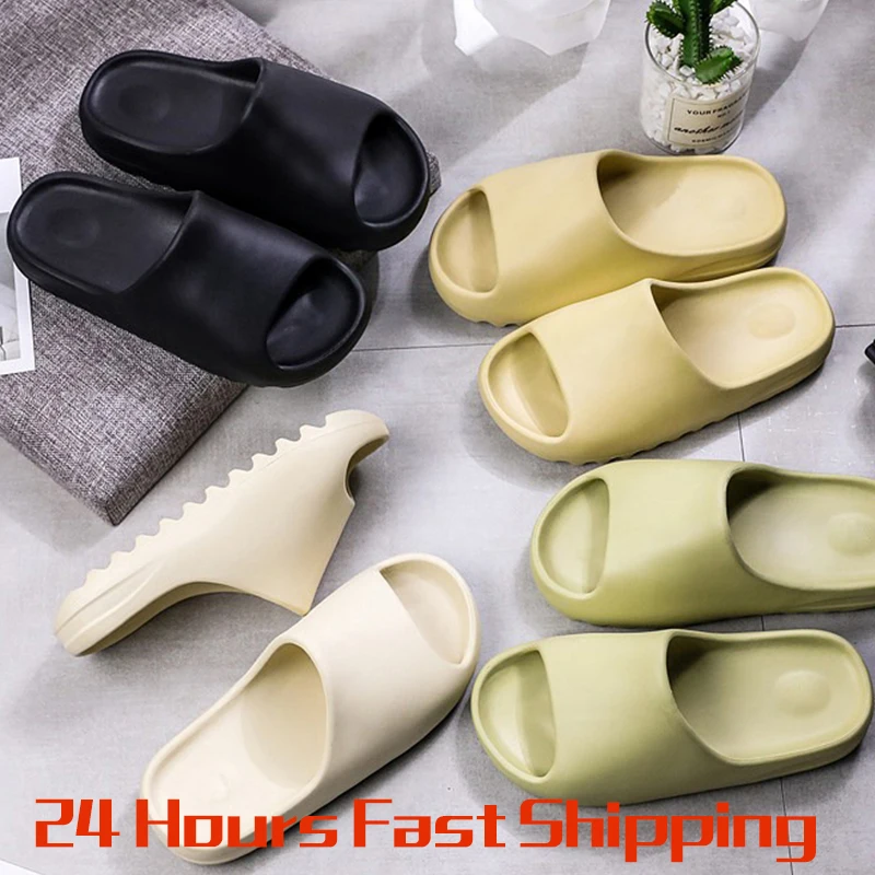 

Summer Beach Ourdoor Slides Ladies Slippers Platform Mules Shoes Woman Flats New Men Fashion Couple Slippers Indoor Household